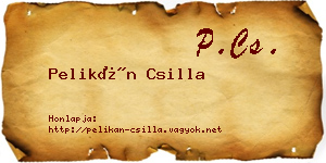 Pelikán Csilla névjegykártya