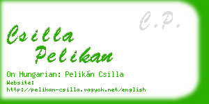 csilla pelikan business card